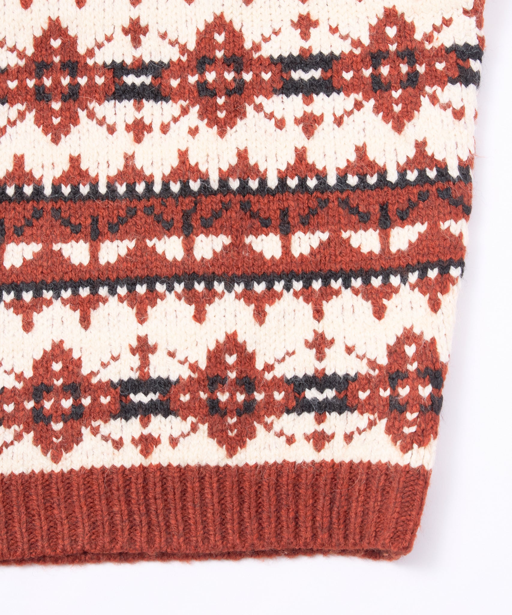 ノルウェー　ヴィンテージ　ノルディック　ニット　レッド C13 ノルディッククルーネックニット[Red] – Noen