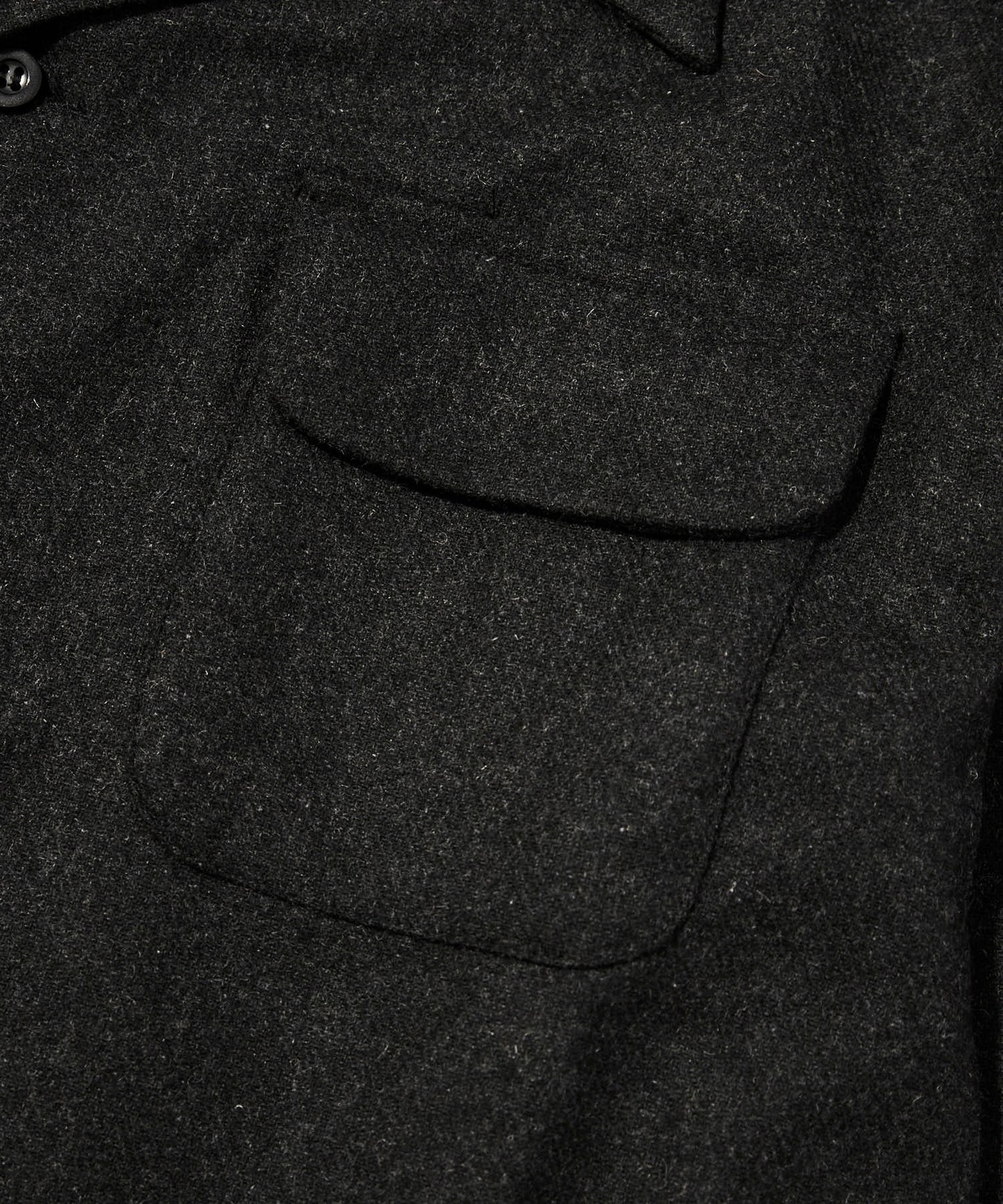 ウールオープンカラーシャツ[Charcoal Gray]