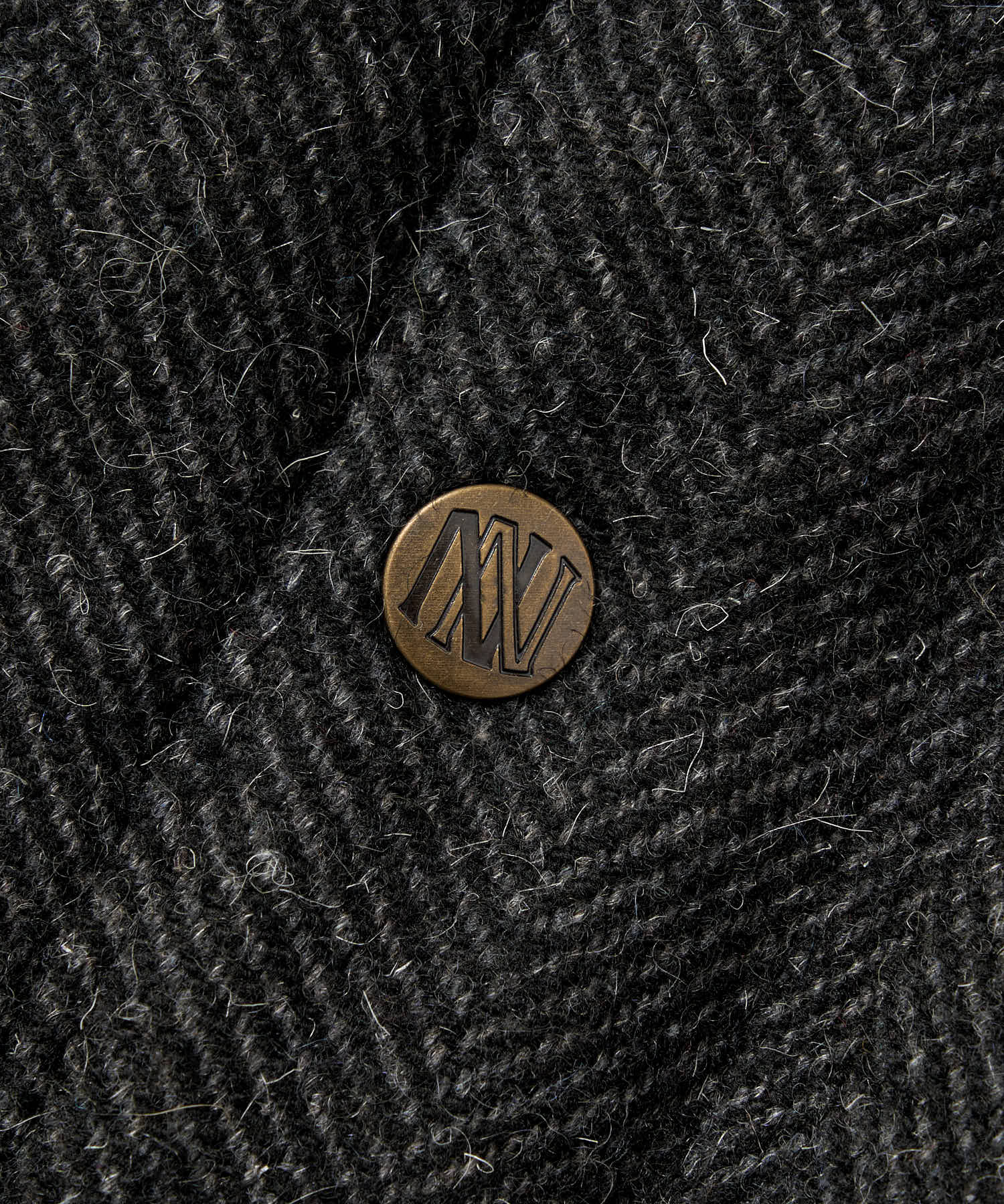 レザーヨーク中綿ツイードジャケット[Black] – Noen