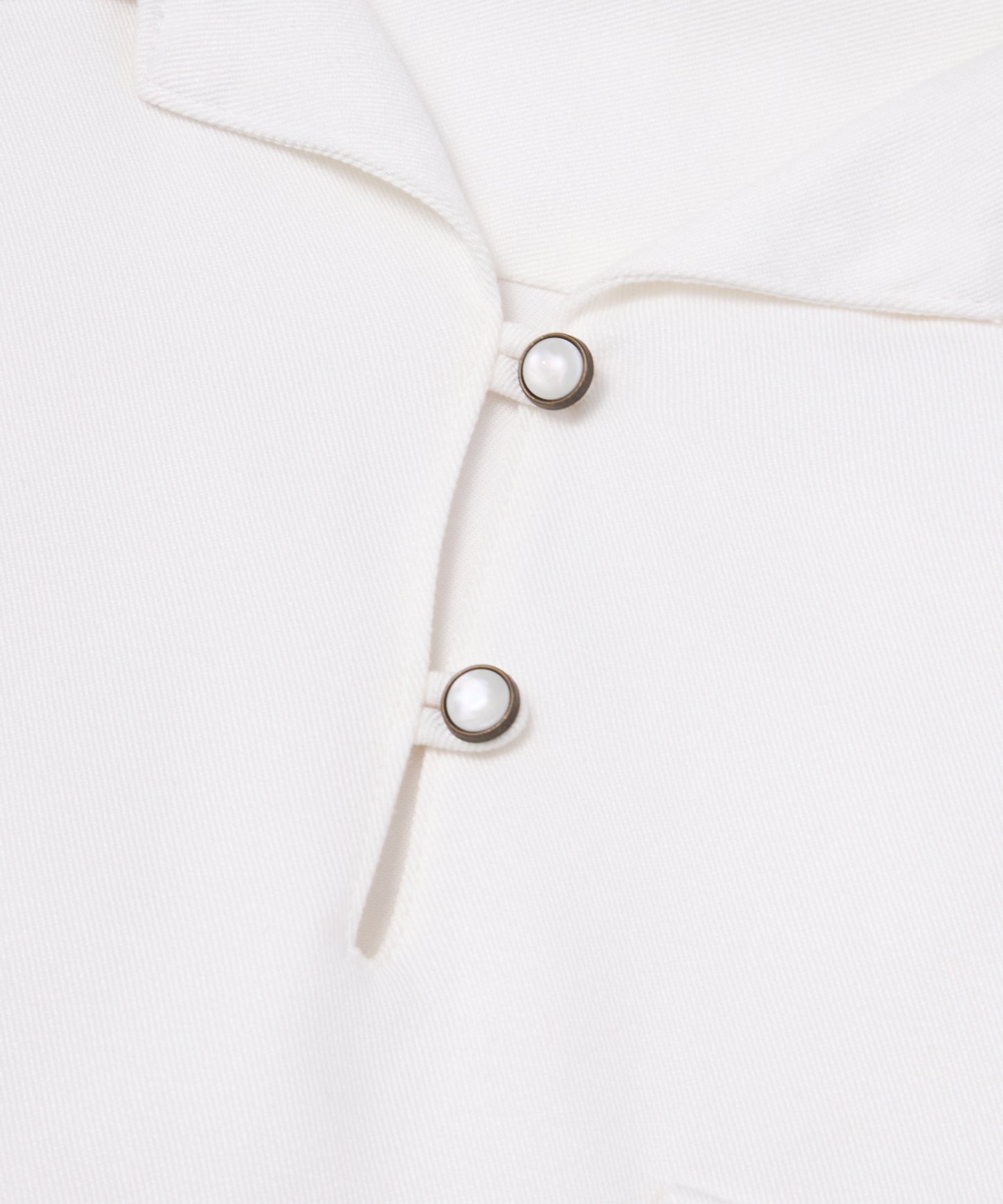 レーヨンプルオーバーシャツ[White]