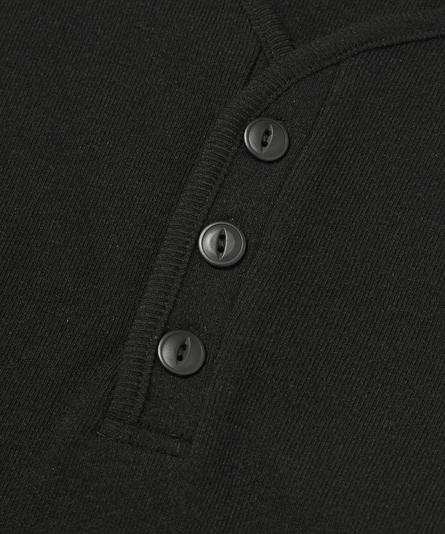 Vネックヘンリーニットソー[Black] – Noen