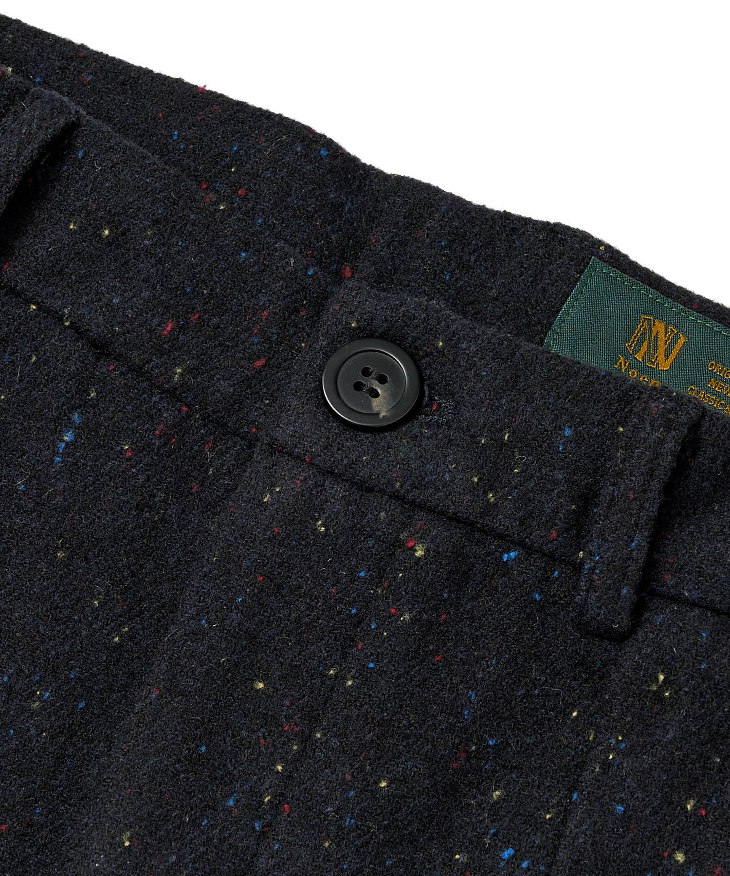 カラーネップタックワイドパンツ[Dark Navy] – Noen