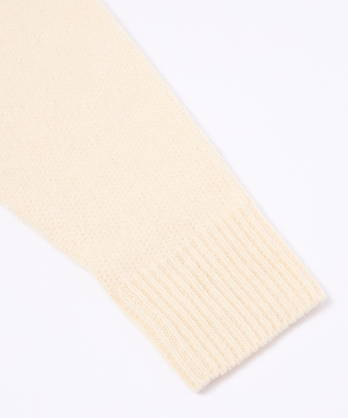 ショートリブウールニット[White]