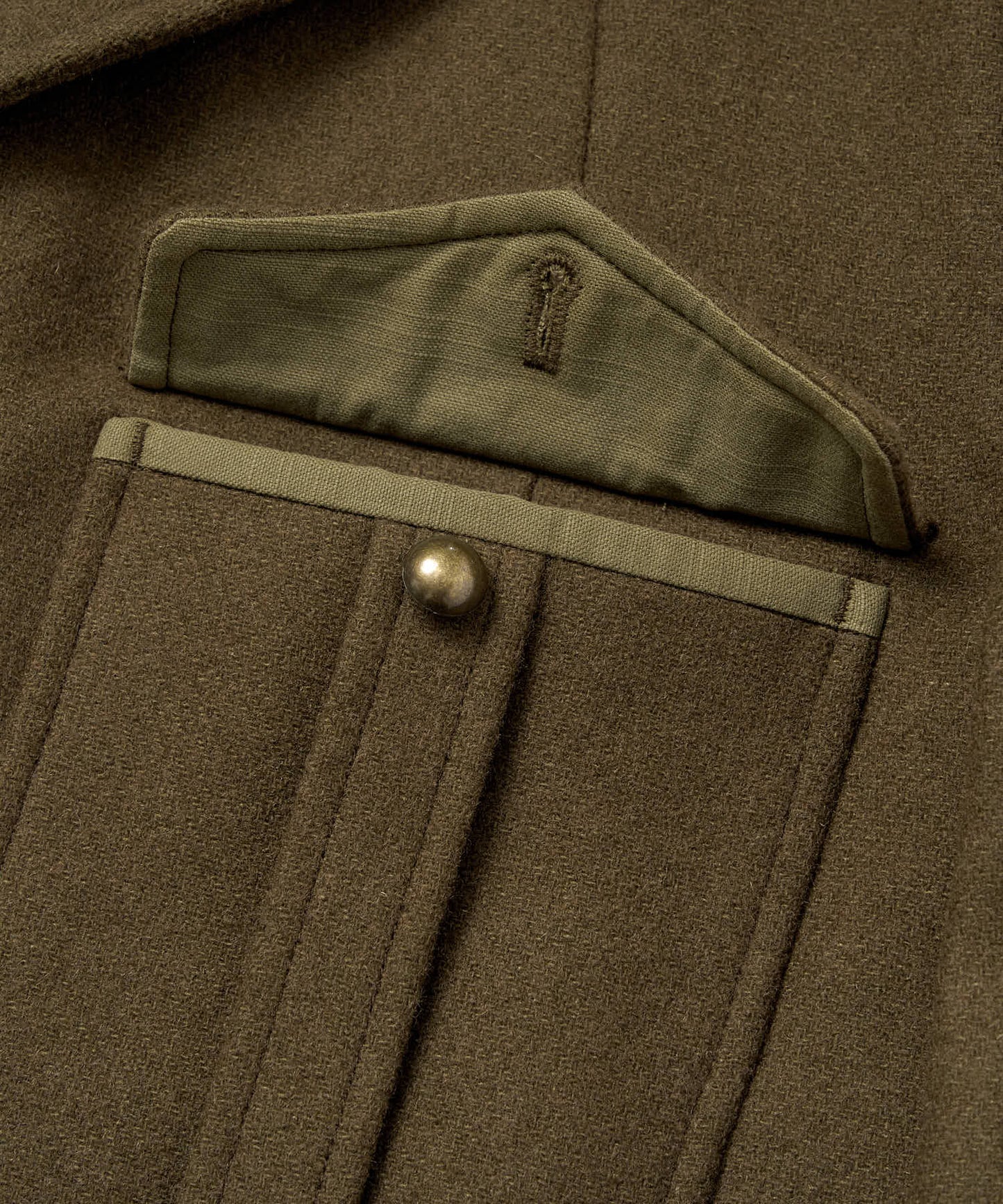 ショートリブミリタリーアイクジャケット[Khaki]