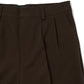 クラシックストレートスラックス[Dark Brown]