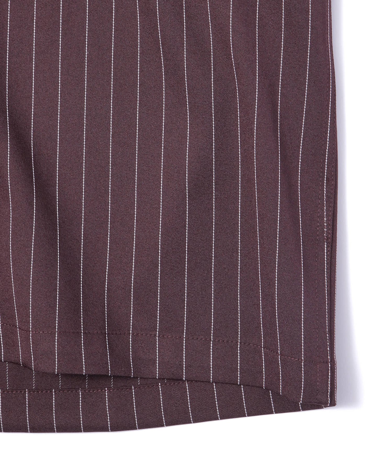 オープンカラーワークシャツ[Brown Stripe]
