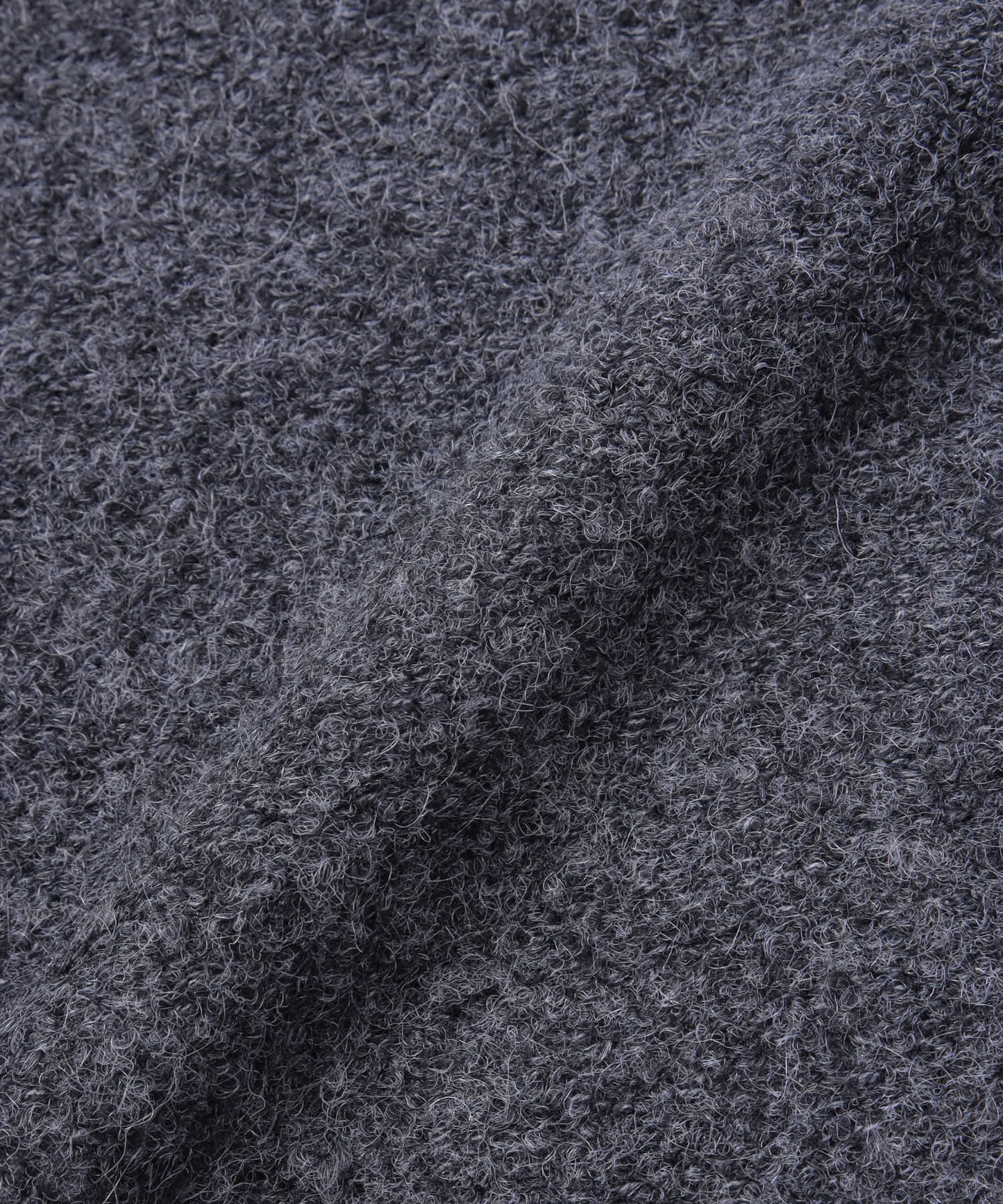 ウールブレンドハーフジップセーター[Gray]