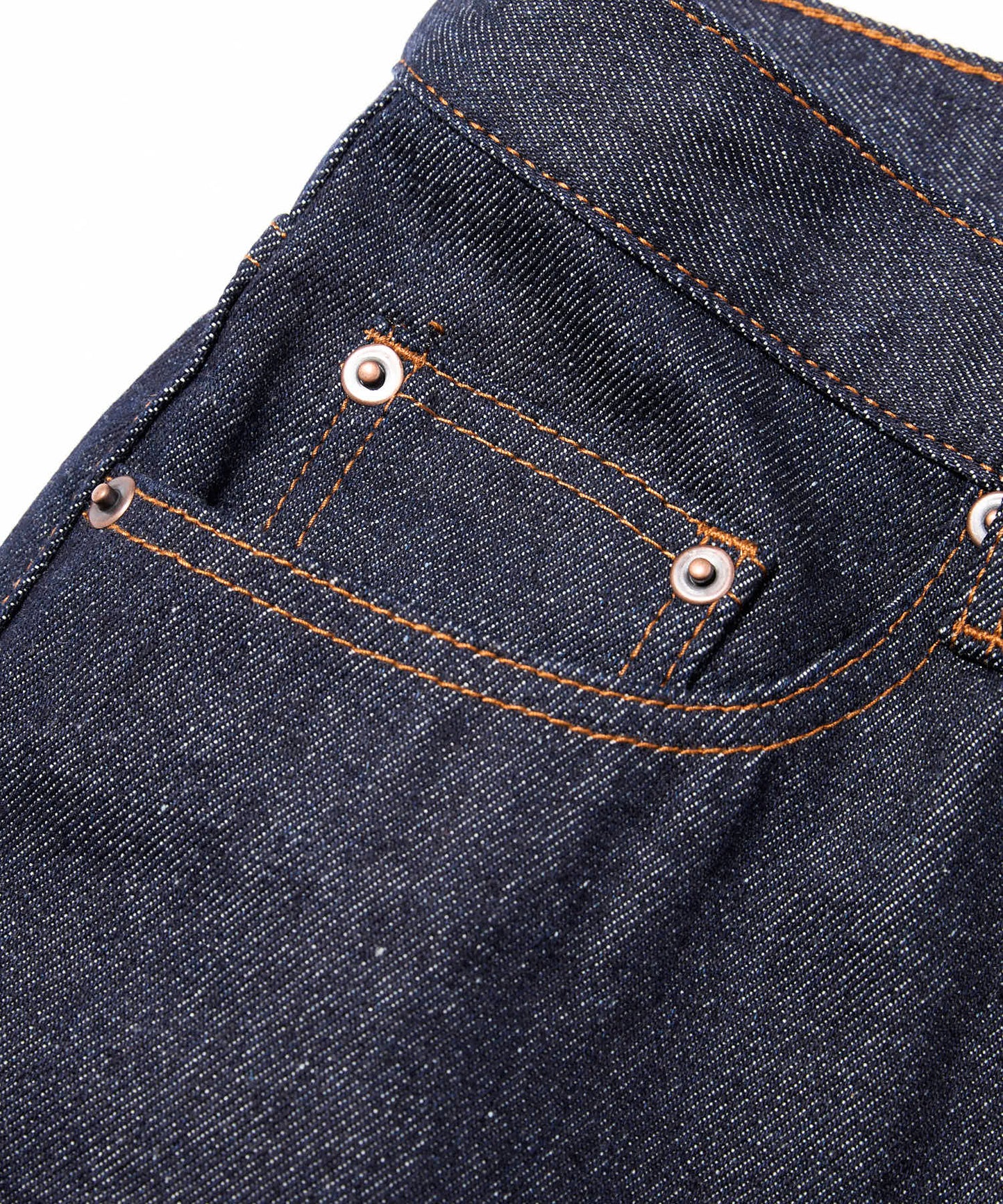 シンチバックブーツカットジーンズ[Indigo]