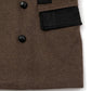 スエードデザインメルトンPコート[Brown]