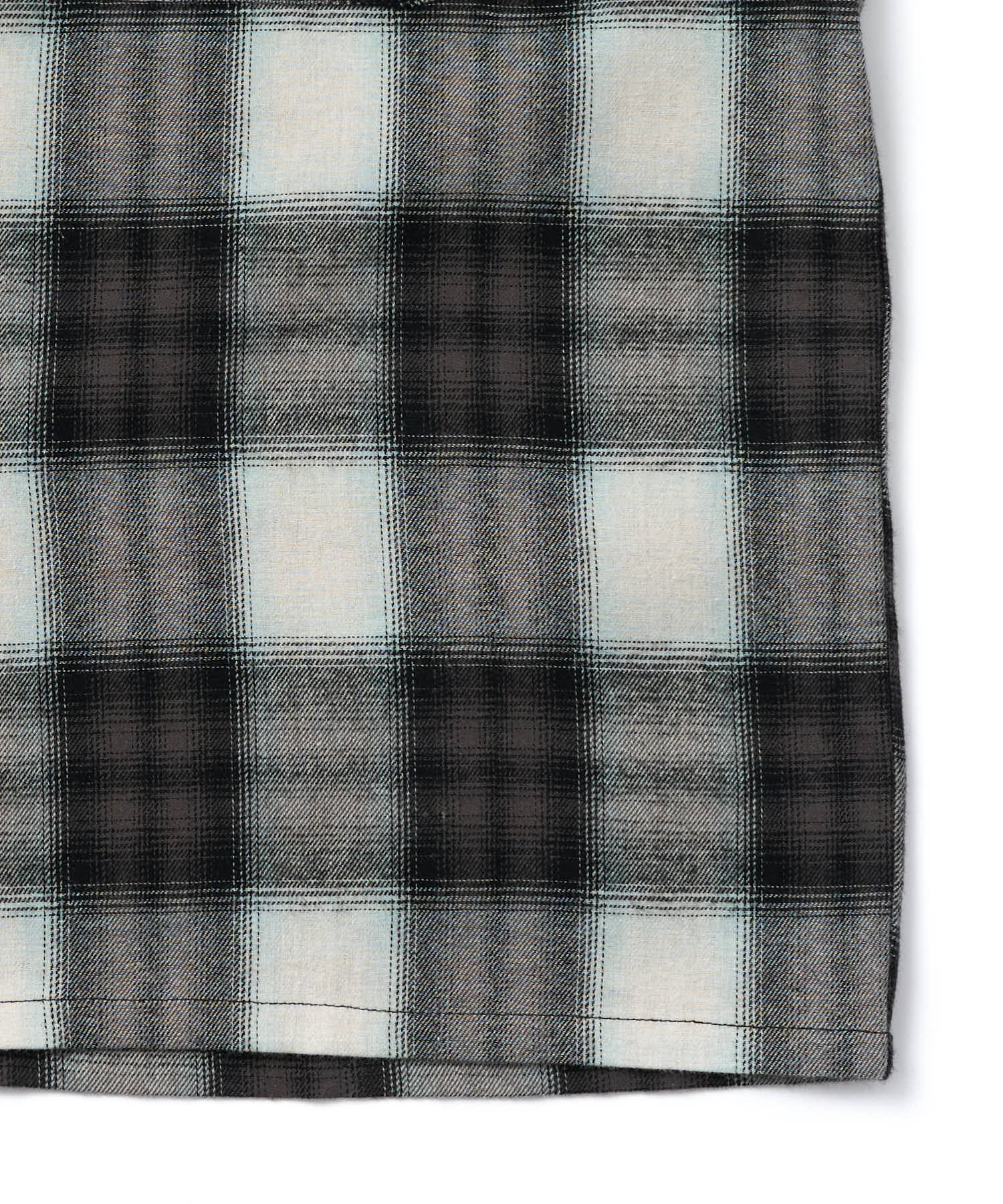 オンブレチェックシャツ[Black] – Noen