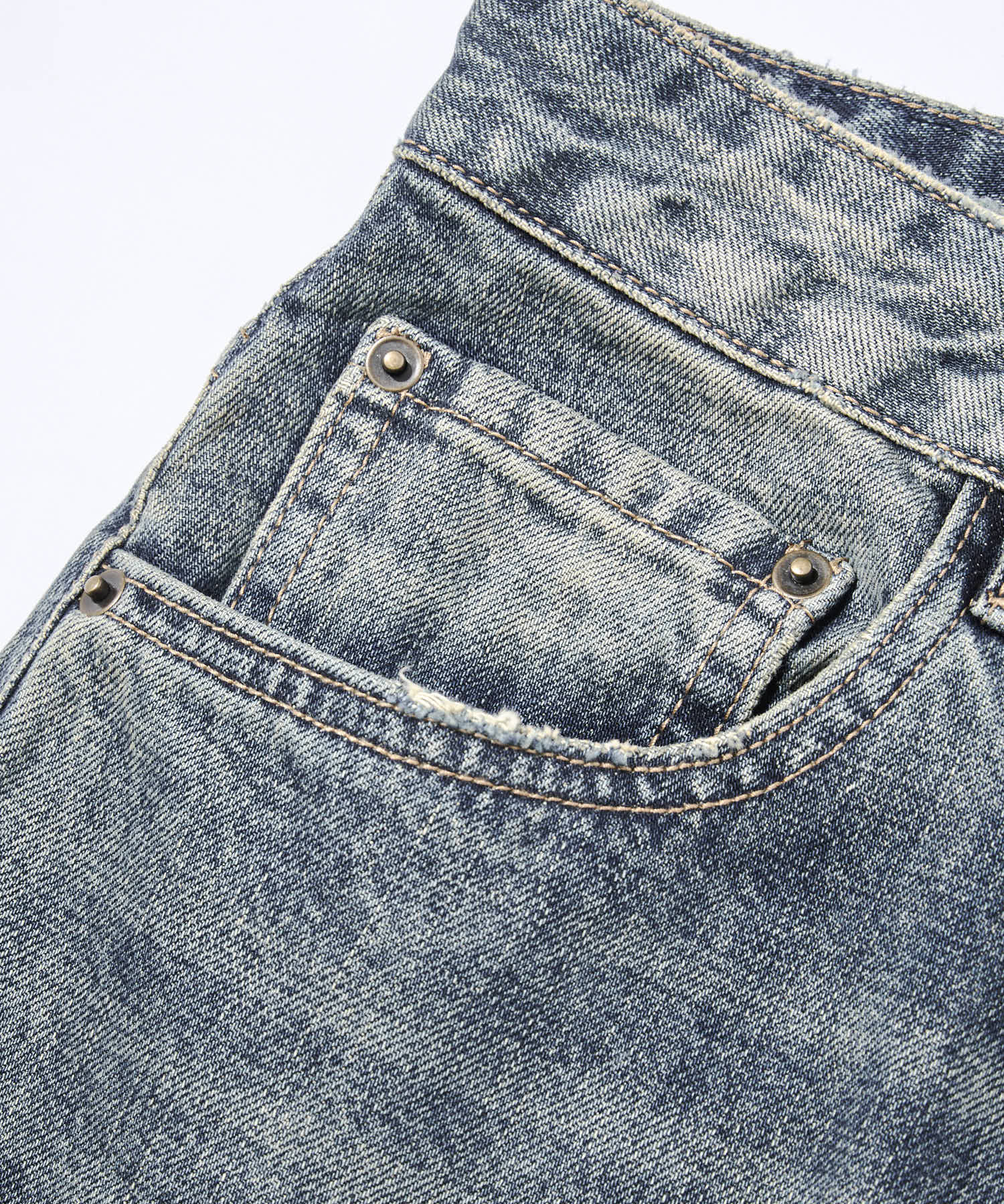geek ペイント バギー デニム ペイントバギーデニムパンツ[Blue] – Noen