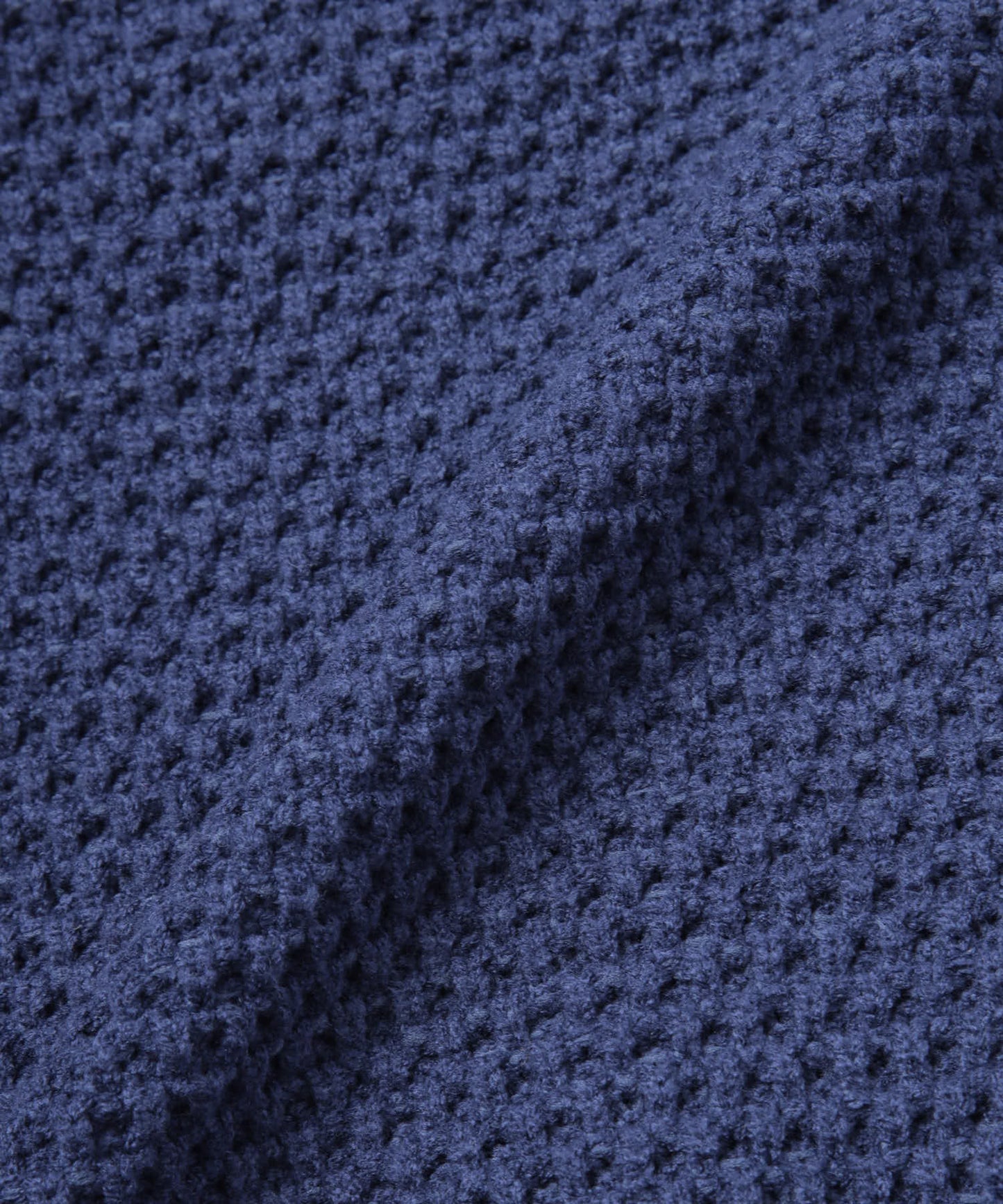 ケーブルスイッチングワッフルセーター[Navy]