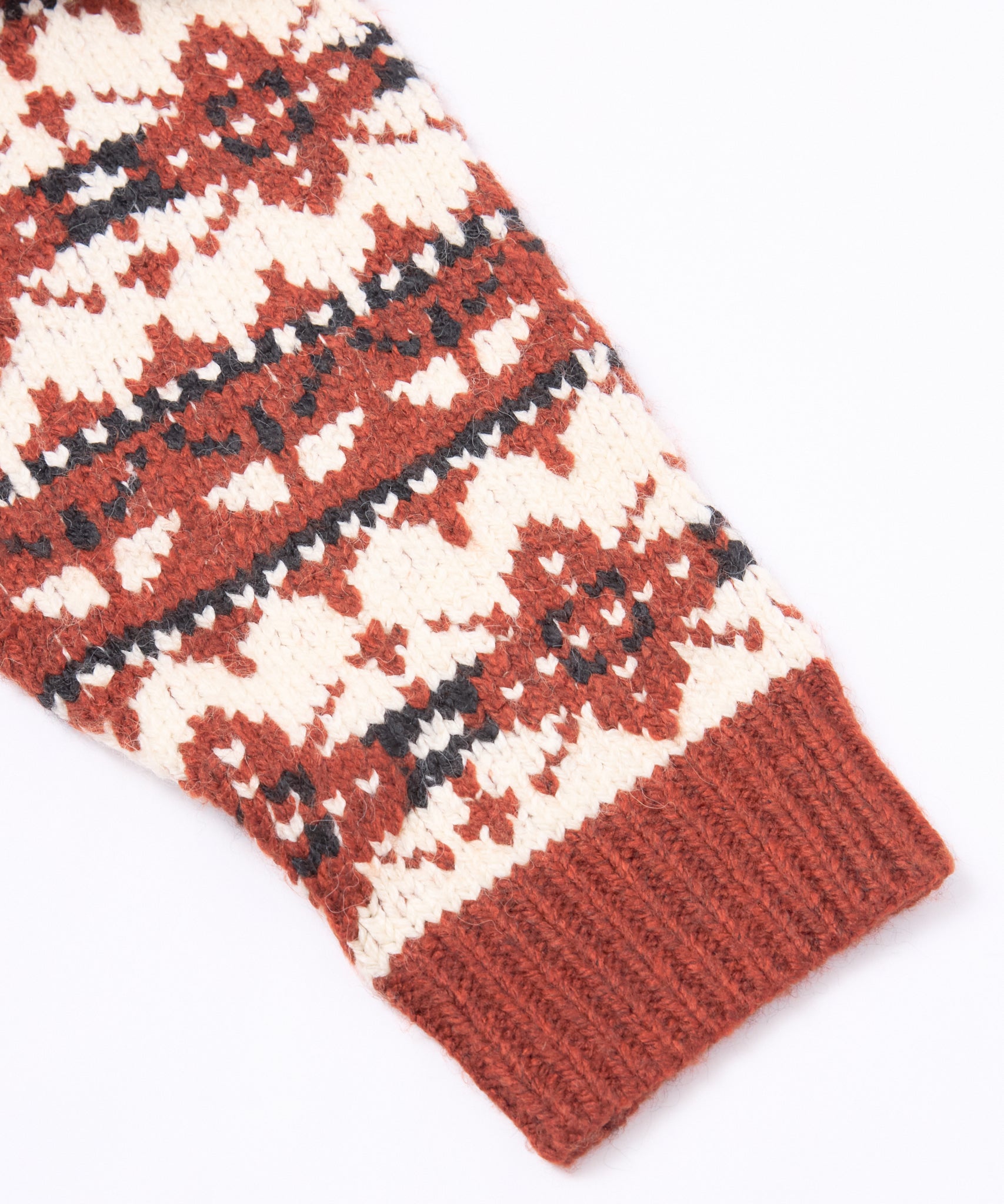 ノルウェー　ヴィンテージ　ノルディック　ニット　レッド C13 ノルディッククルーネックニット[Red] – Noen