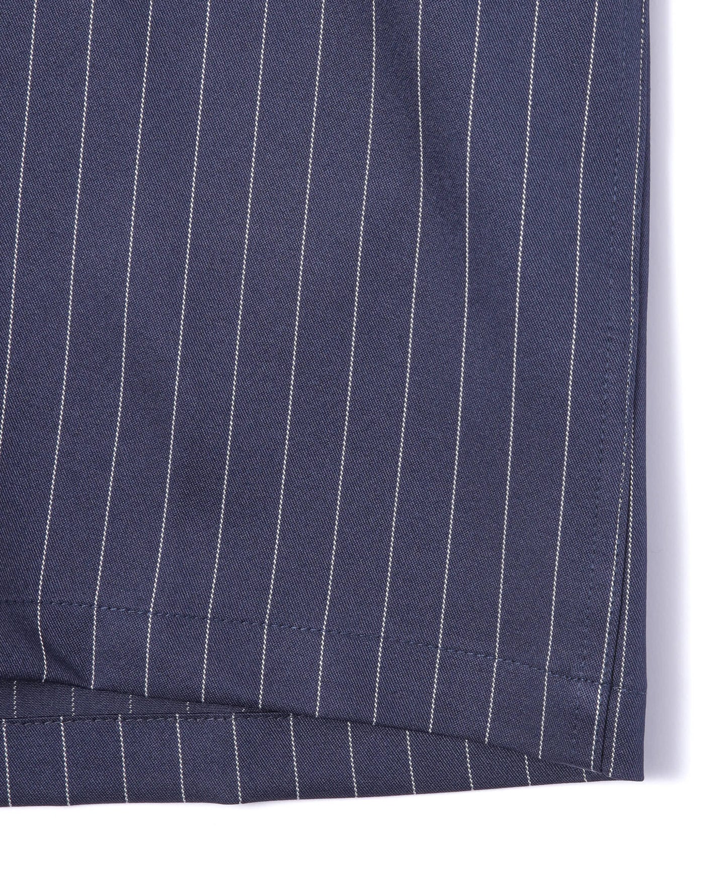 ストライプオープンカラーワークシャツ[Navy]