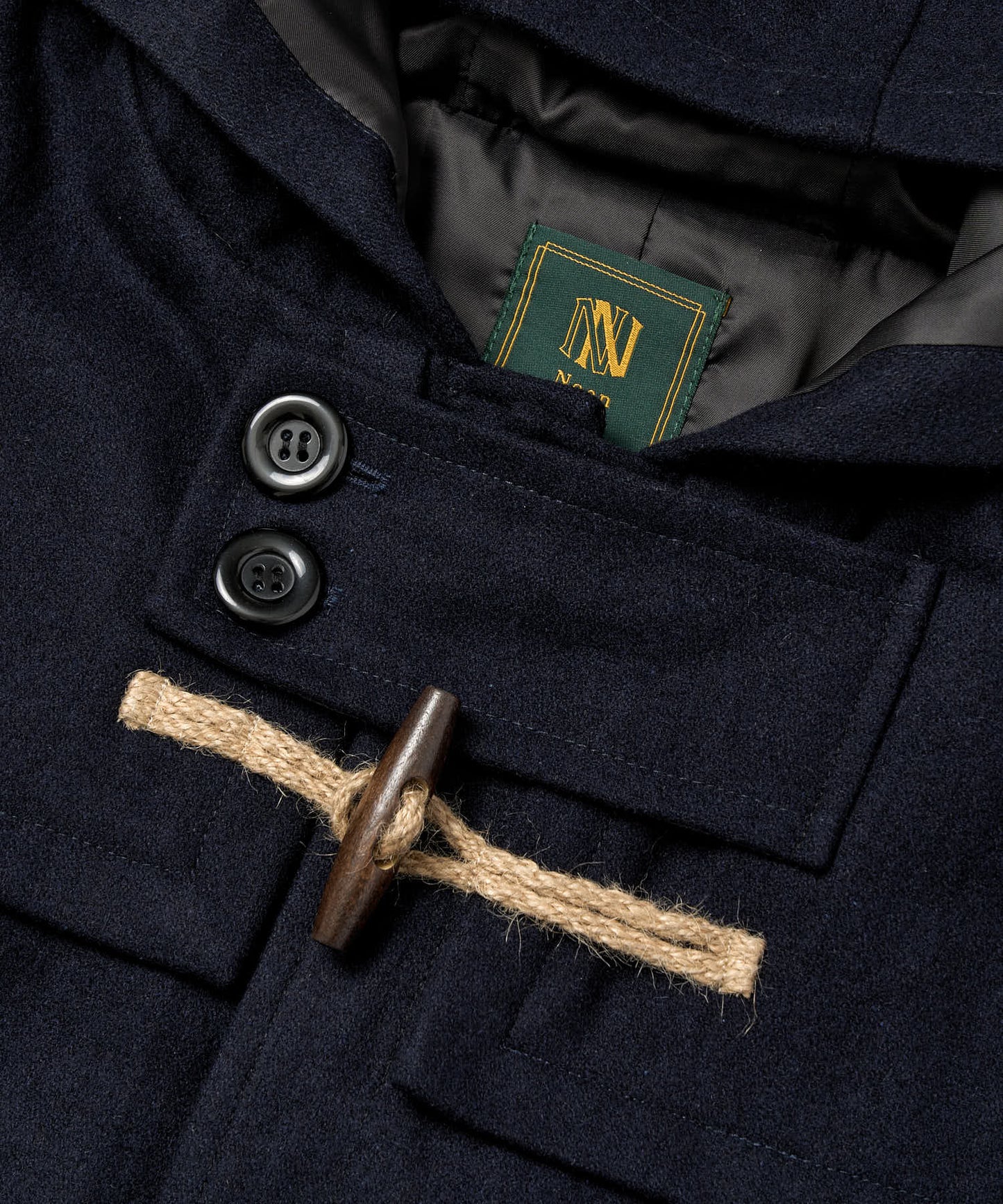 ウールメルトンダッフルブルゾン[Dark Navy]