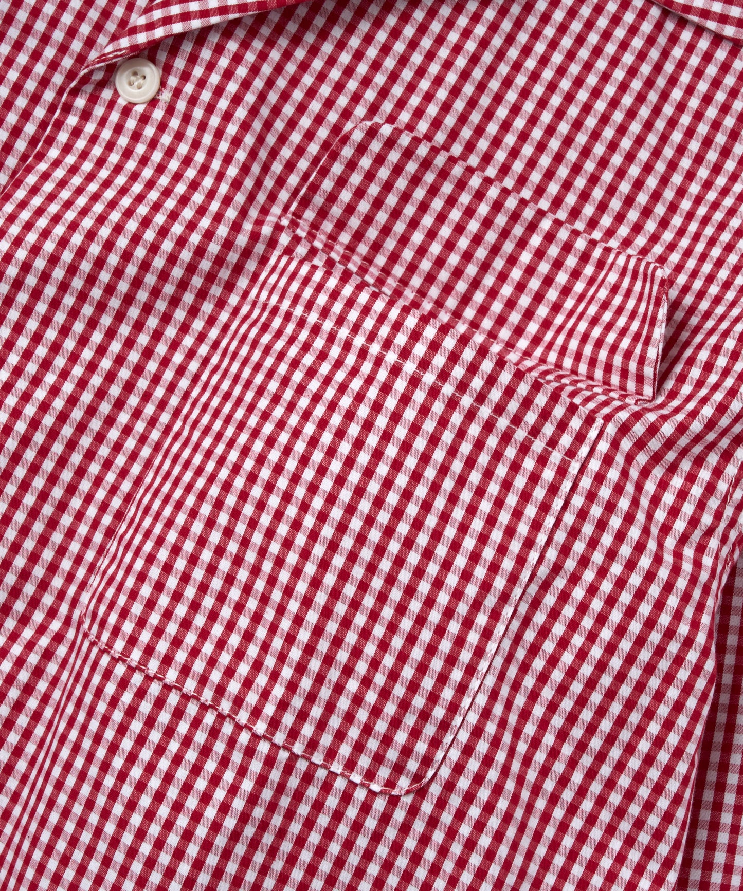オープンカラーギンガムチェックシャツ[Red]