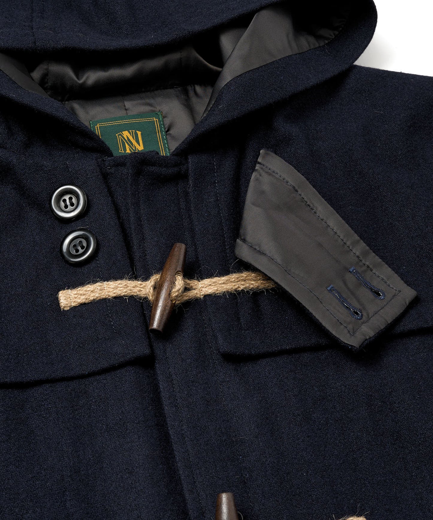 ウールメルトンダッフルブルゾン[Dark Navy]