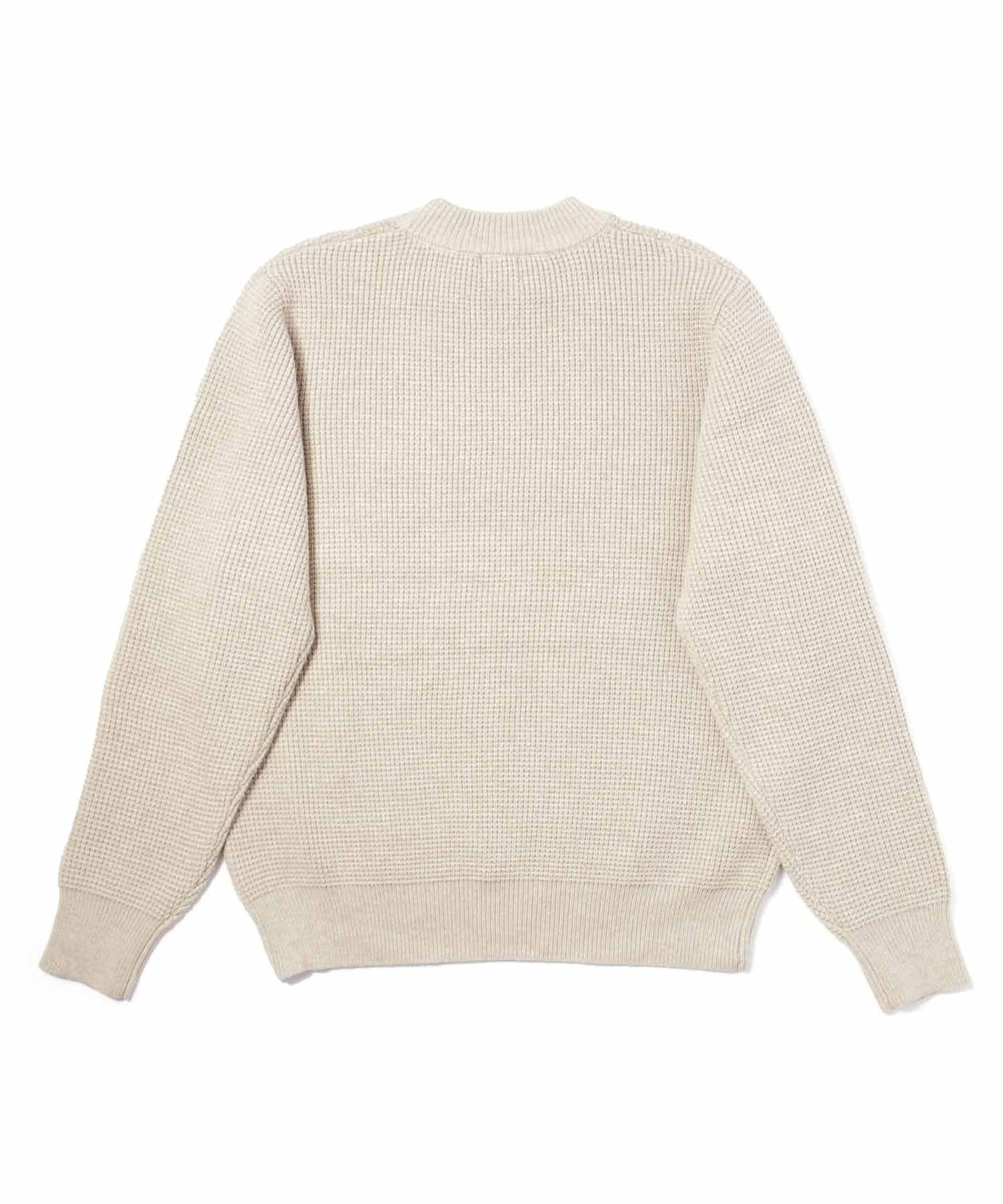 クルーネックワッフルニット[Beige] – Noen