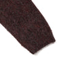 ヘンリーネックメランジウールニット[Burgundy]