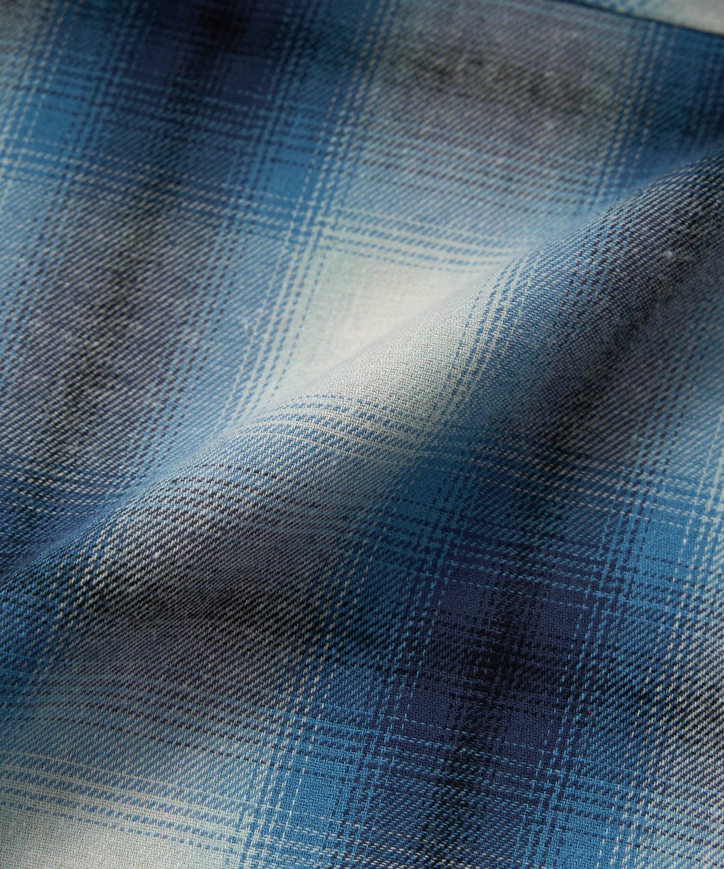 オンブレチェックシャツ[Blue]