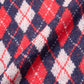 モヘアVネックニット[Argyle × Navy]