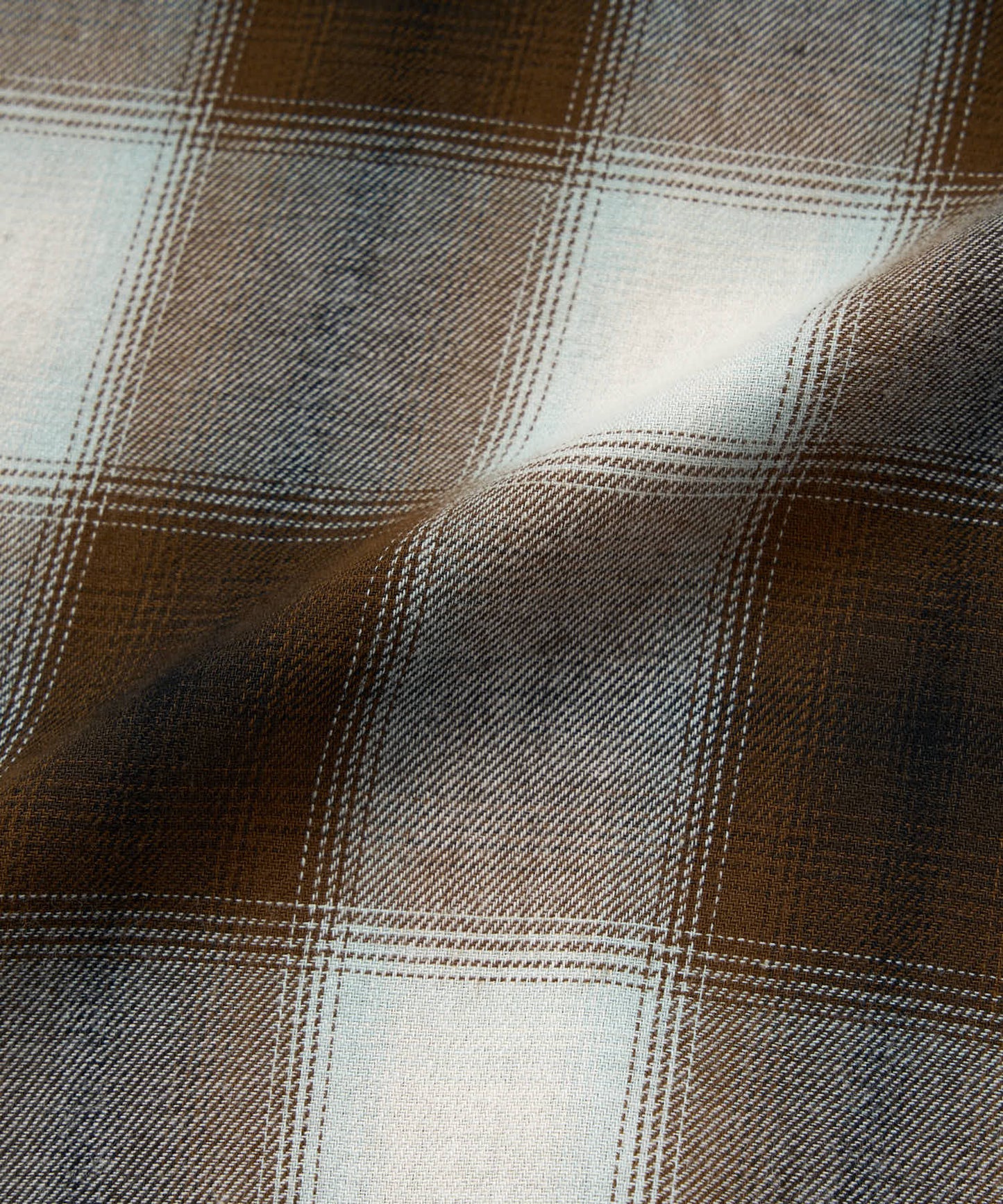 オンブレチェックシャツ[Brown]