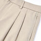 ダブルタックストレートスラックス[Beige]
