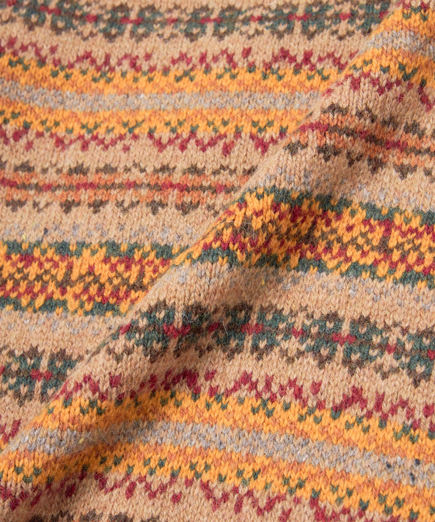 ショートリブウールニット[Nordic × Brown]