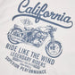 カリフォルニアバイカーTシャツ[White]