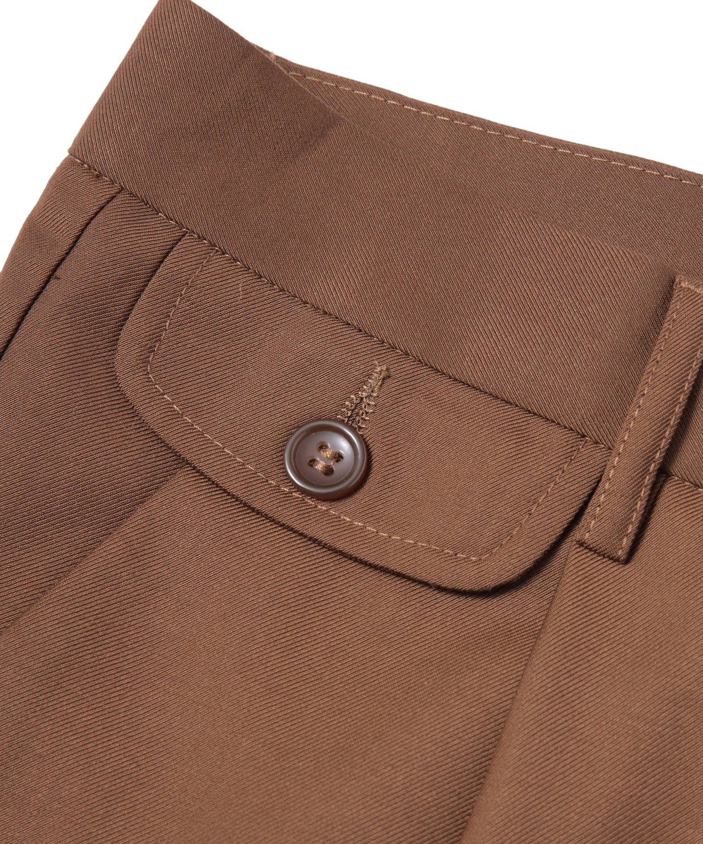 ポケットデザインストレートスラックス[Brown]