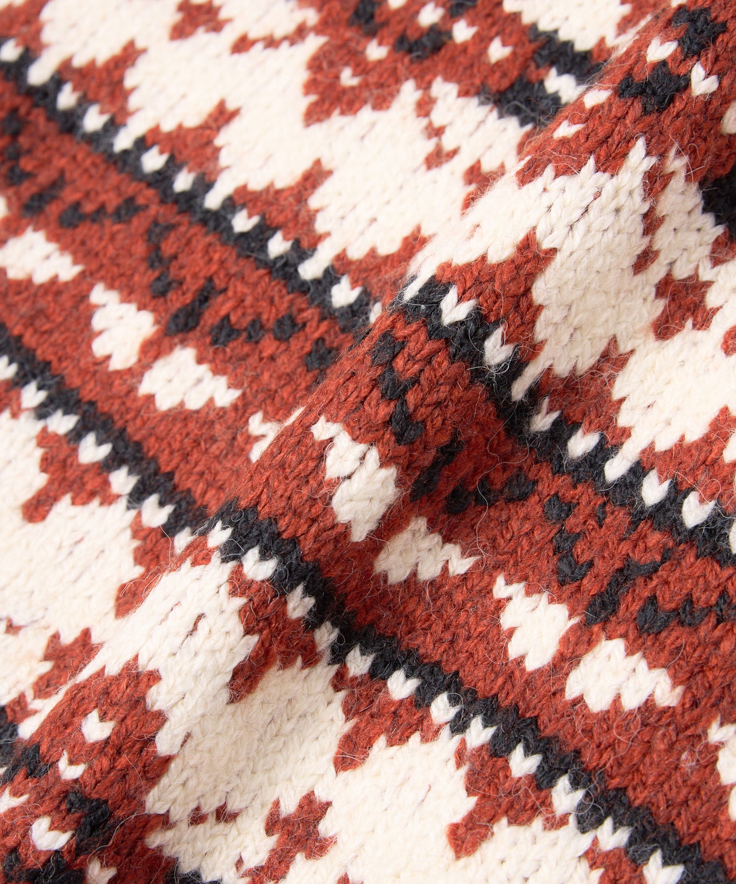 ノルディッククルーネックニット[Red]