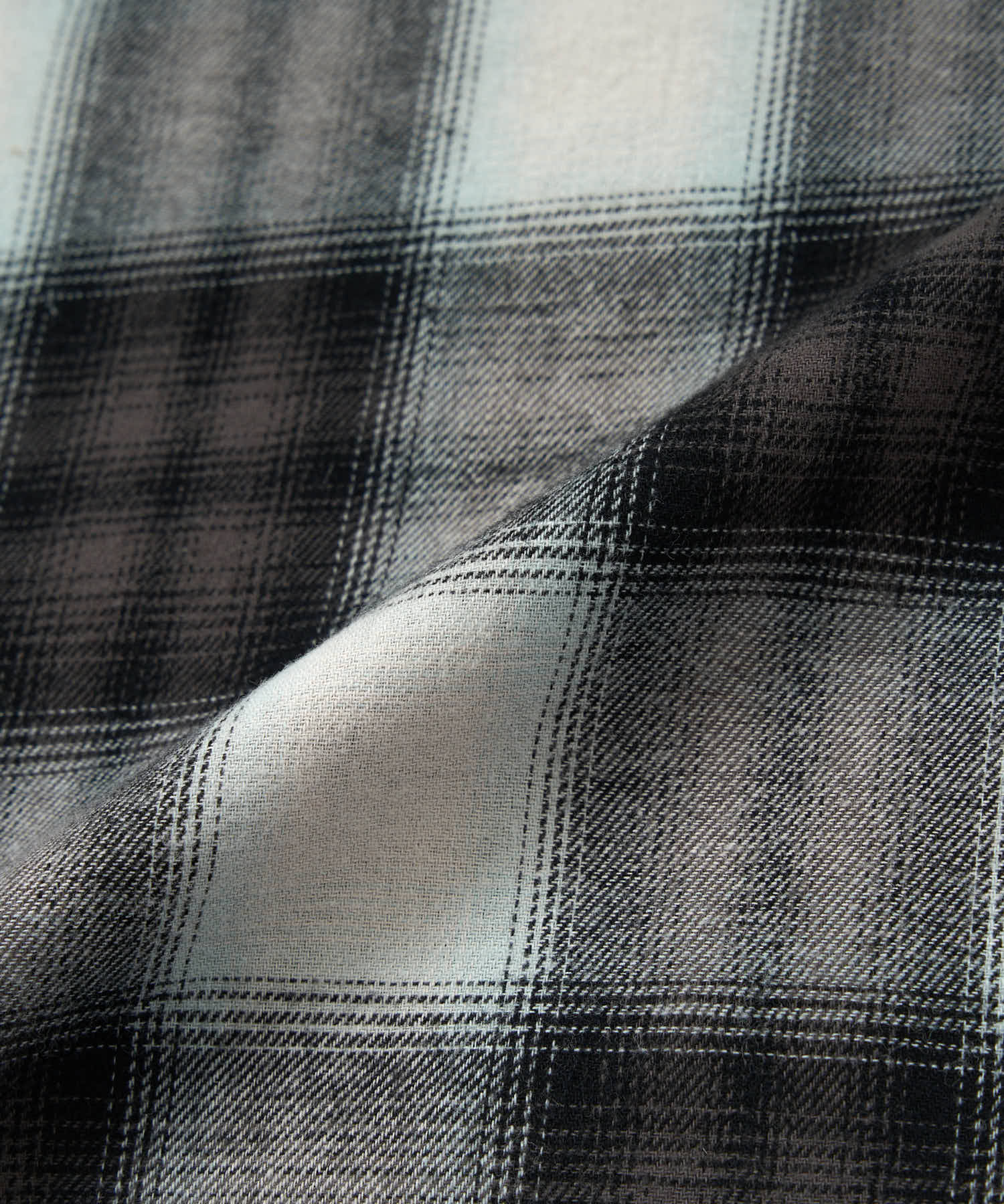 オンブレチェックシャツ[Black] – Noen