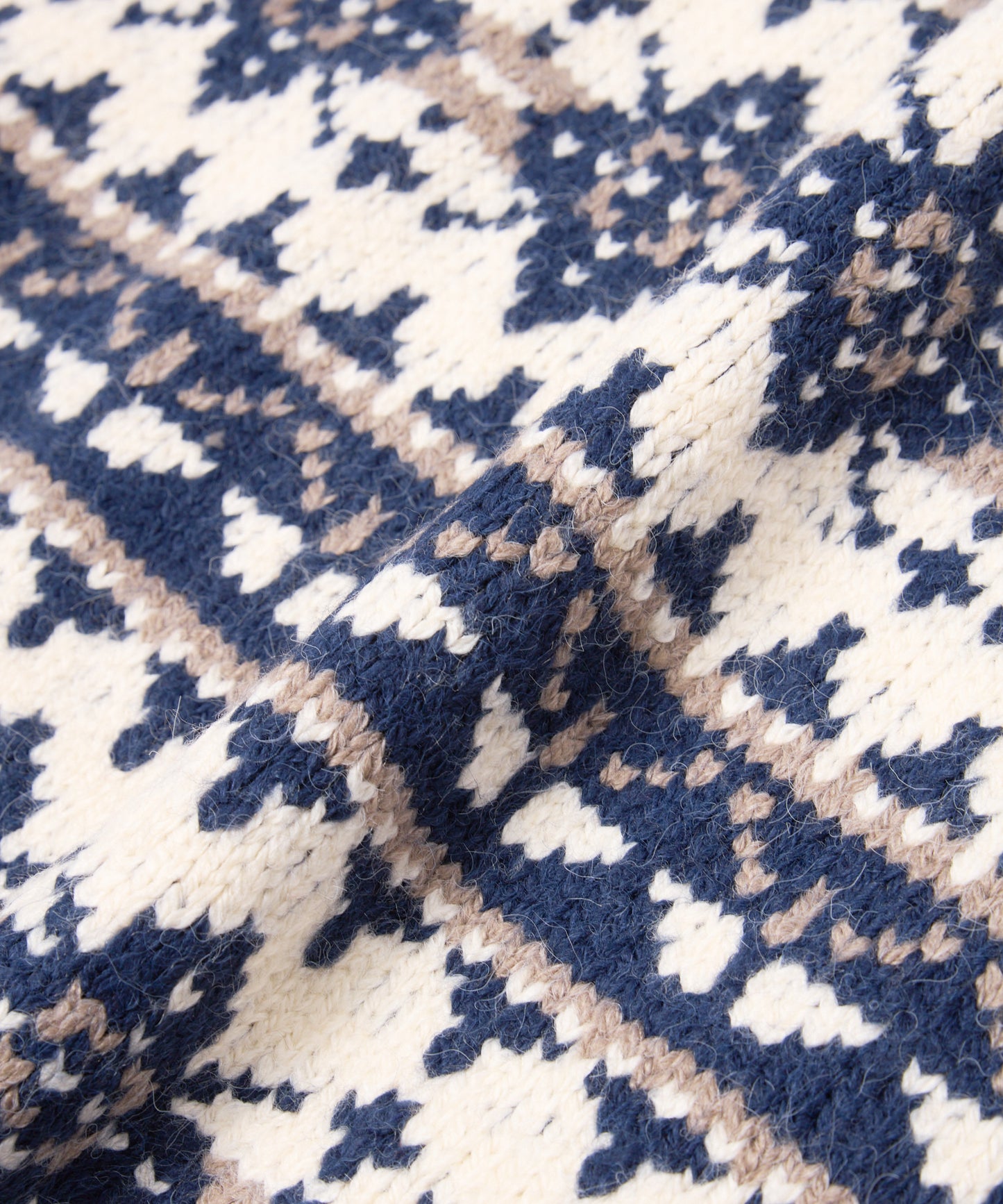 ノルディッククルーネックニット[Navy]