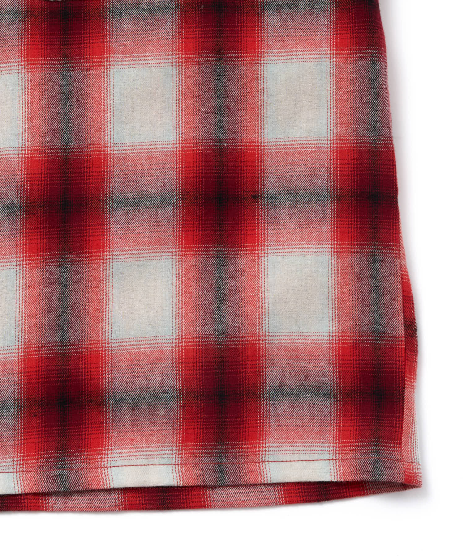 オンブレチェックシャツ[Red] – Noen
