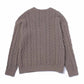 クルーネックケーブルセーター[Khaki]