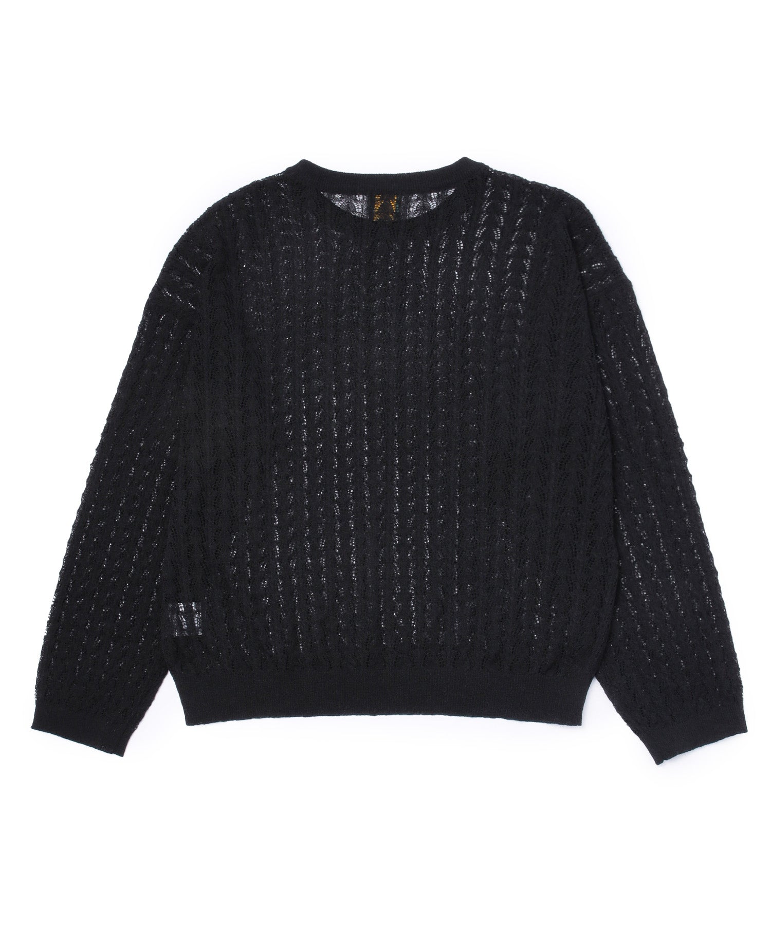 バナナマン　キャンプ　ニット　ブラック ロープメッシュサマーニット[Black] – Noen