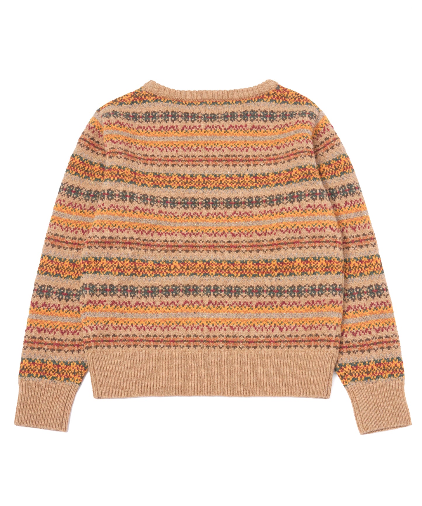 ショートリブウールニット[Nordic × Brown]