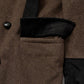 スエードデザインメルトンPコート[Brown]