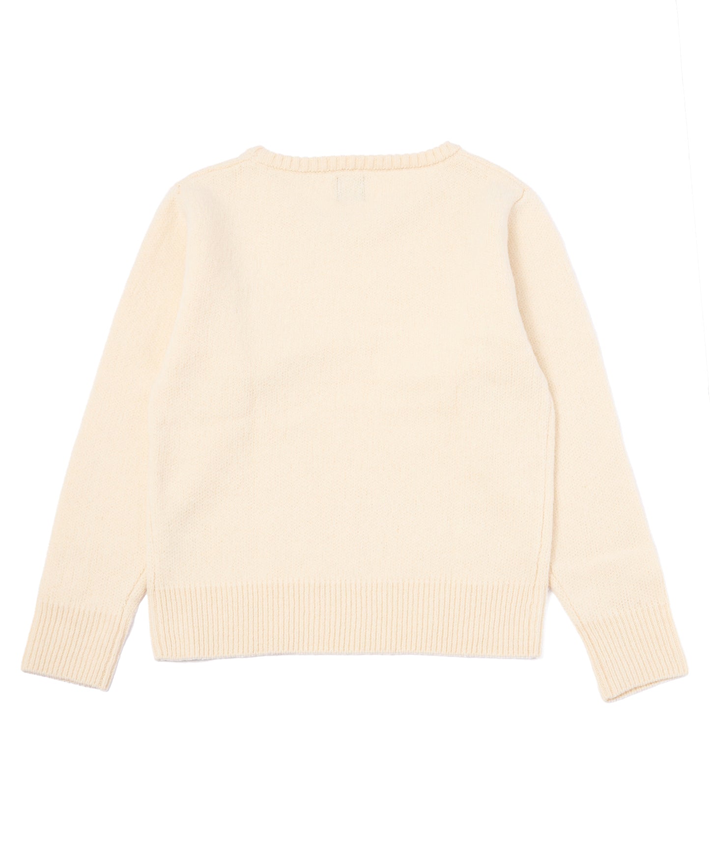 ショートリブウールニット[White]
