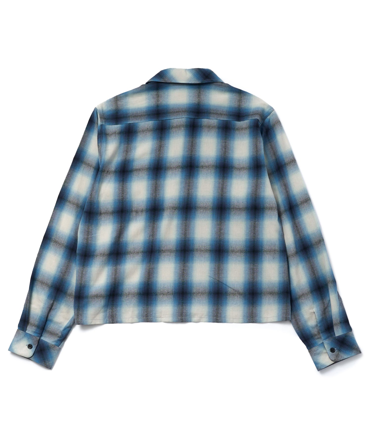 オンブレチェックシャツ[Blue] – Noen