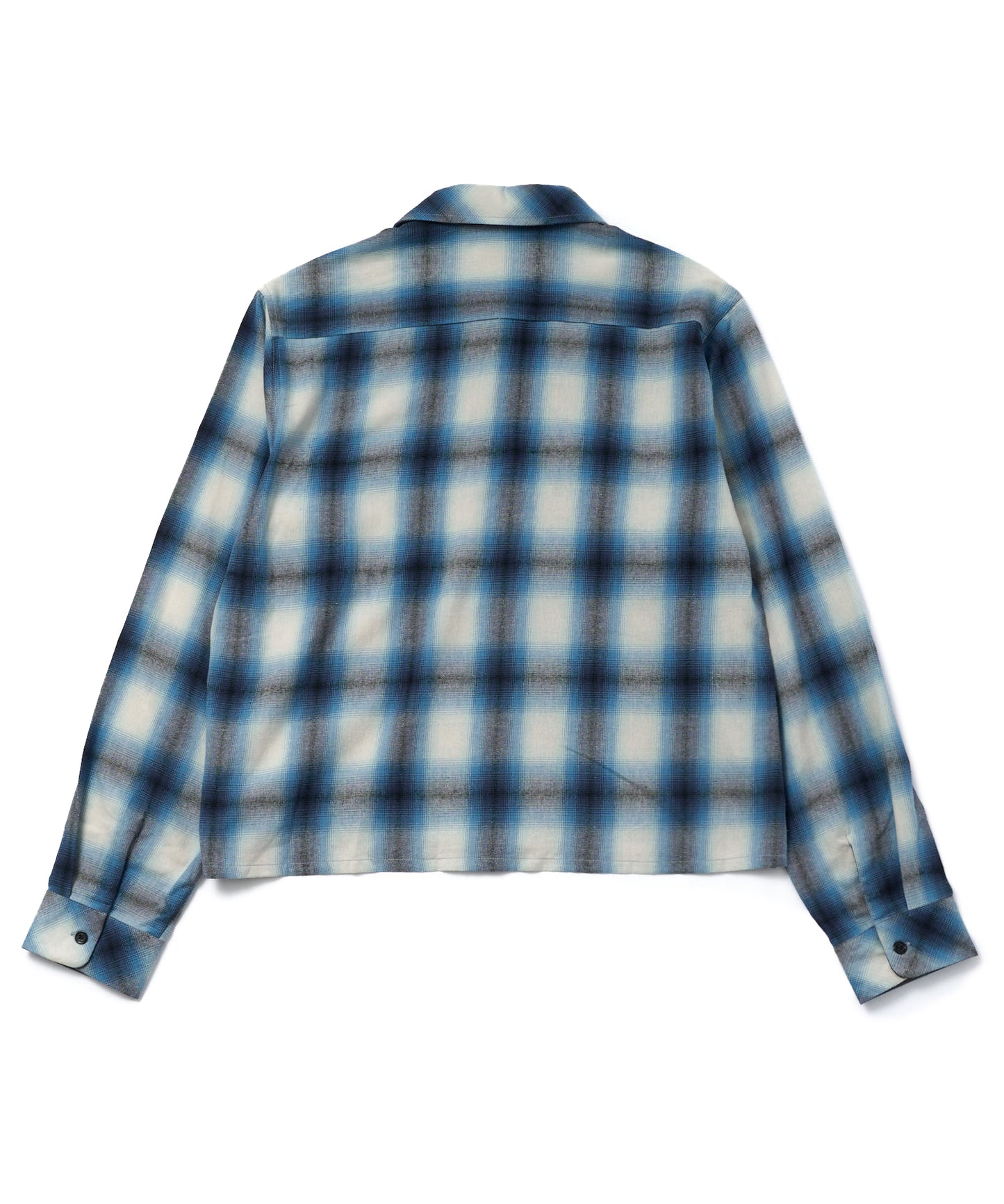 オンブレチェックシャツ[Blue]