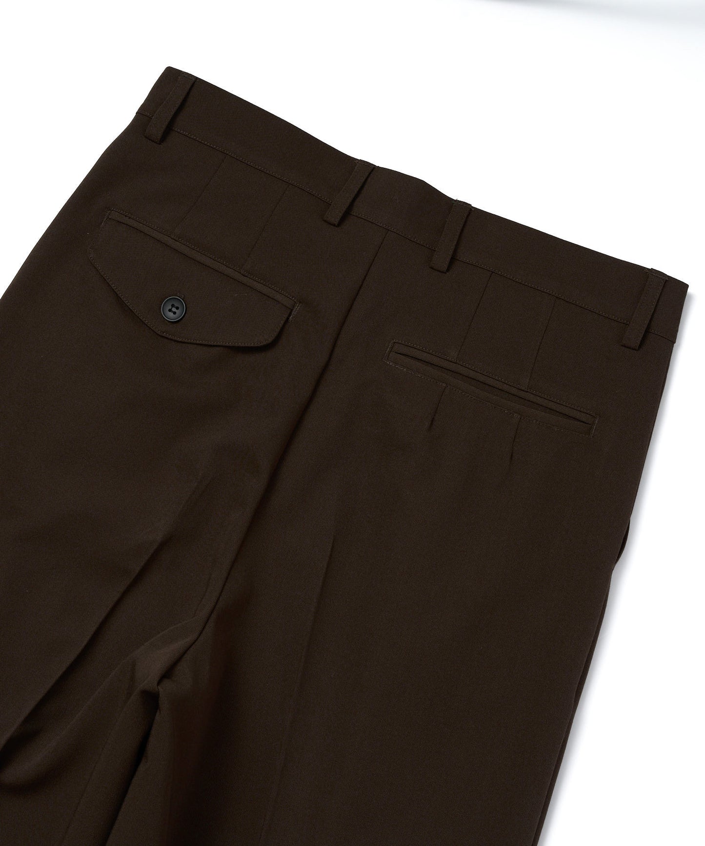 クラシックストレートスラックス[Dark Brown]
