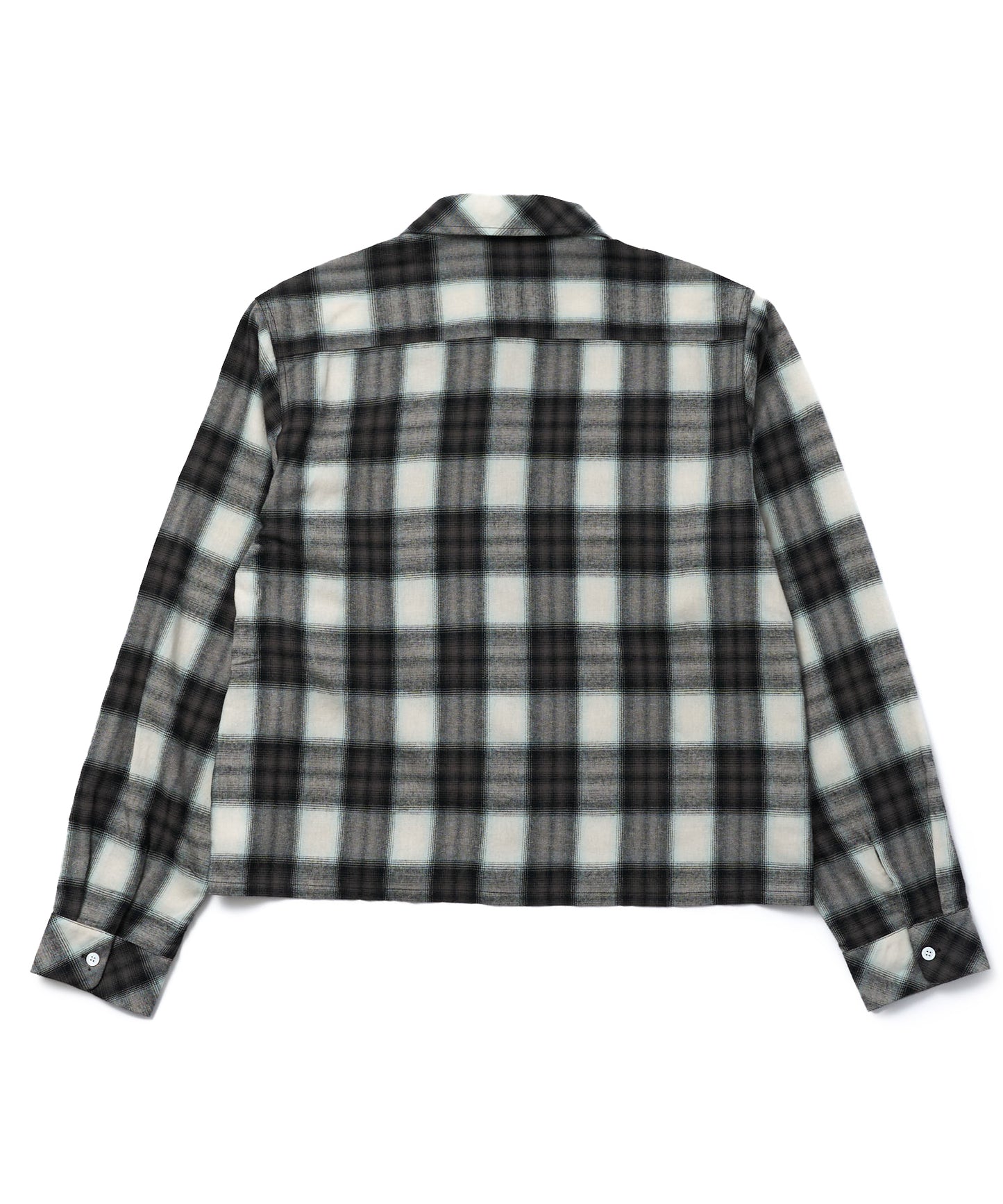 オンブレチェックシャツ[Black]