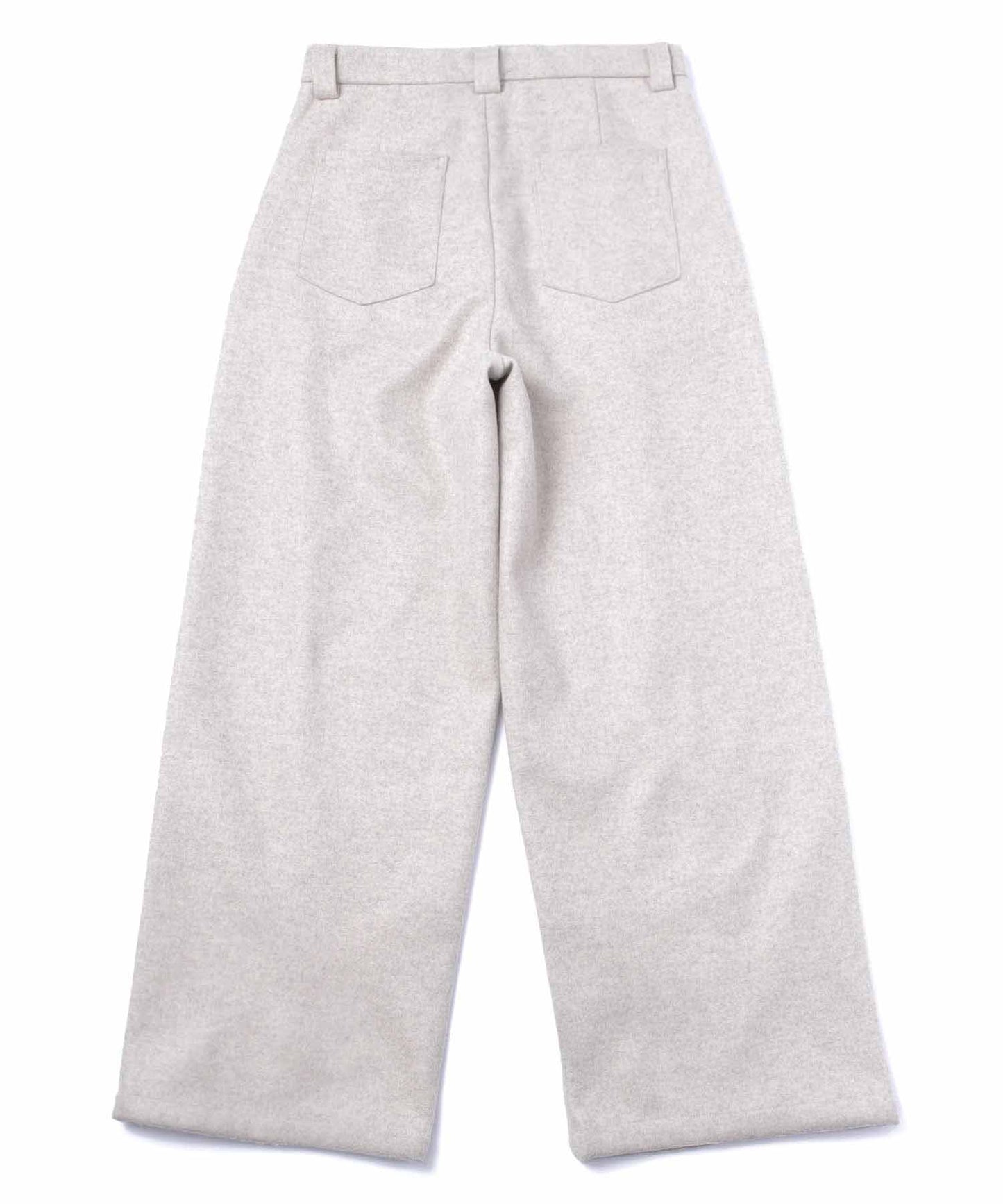 ジャージメルトンワイドスラックス[Beige]【セットアップ対応】