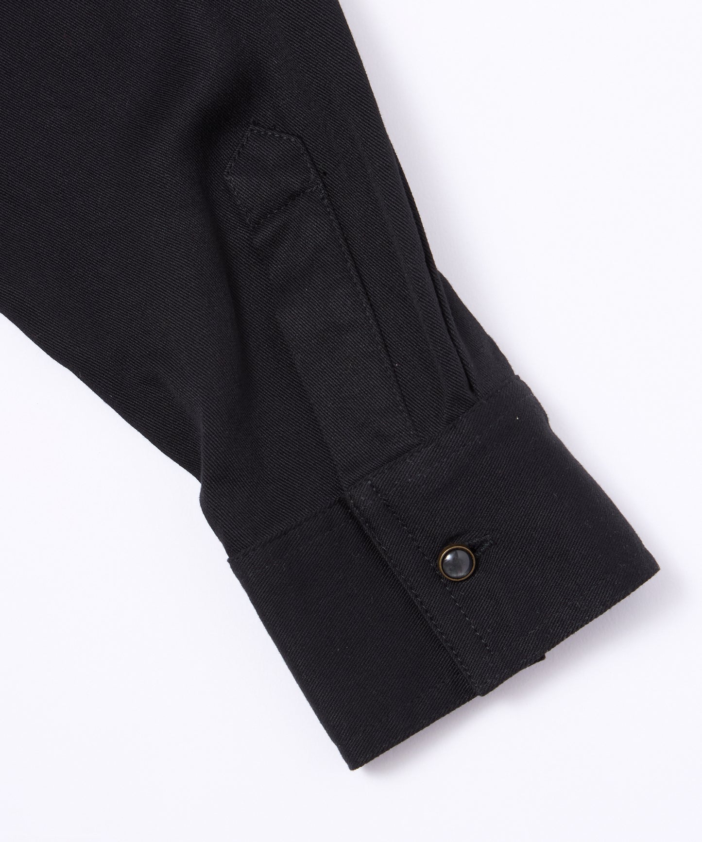 レーヨンプルオーバーシャツ[Black]