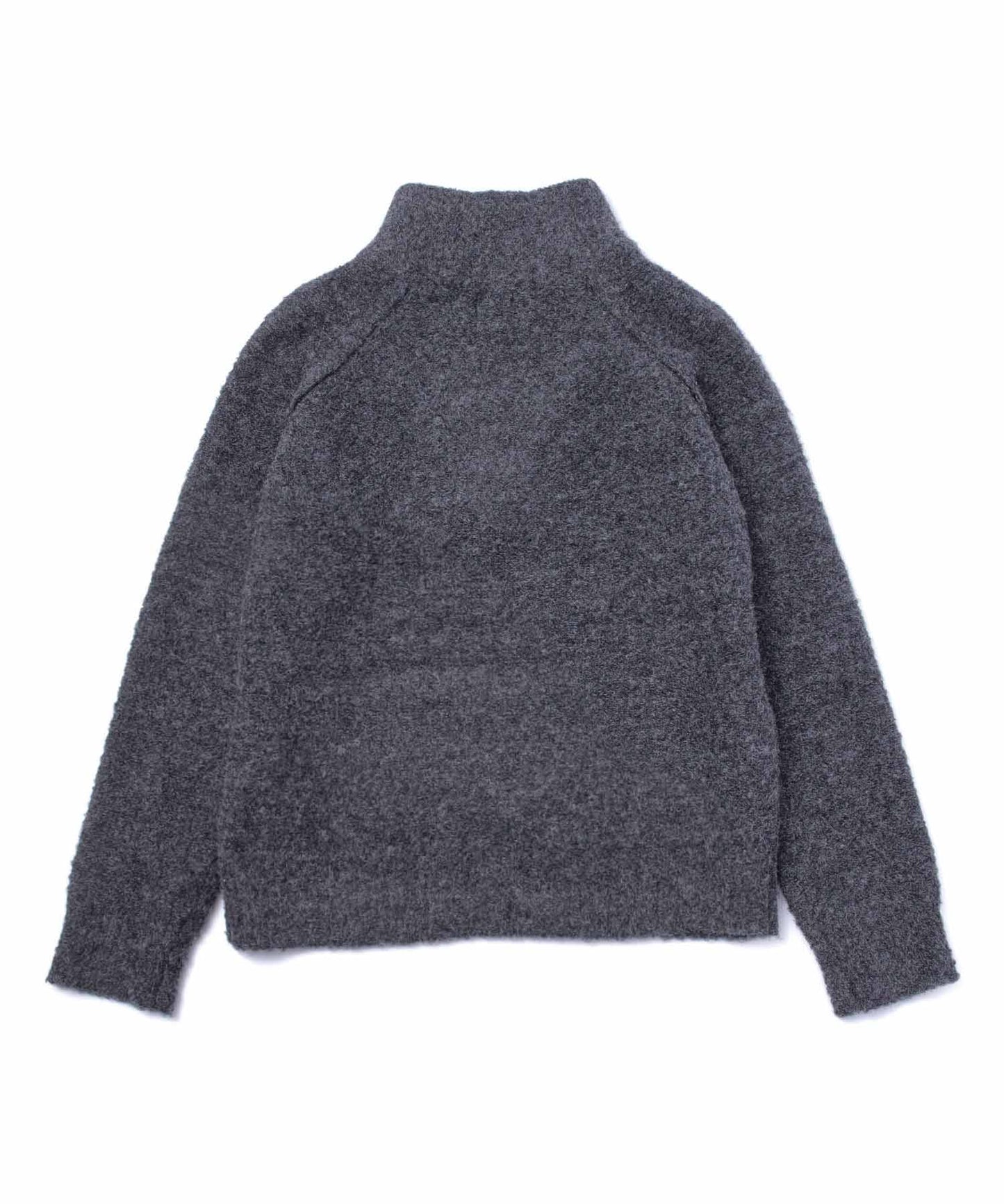 ウールブレンドハーフジップセーター[Gray]