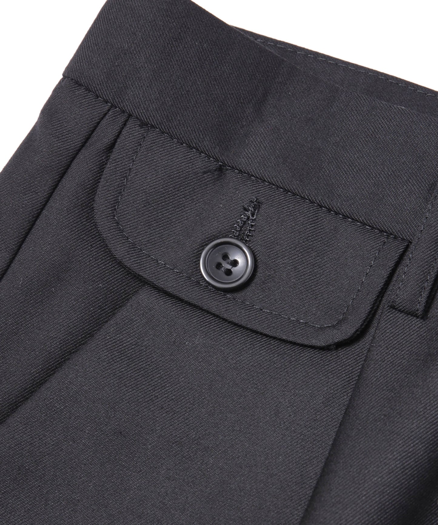 ポケットデザインストレートスラックス[Black]