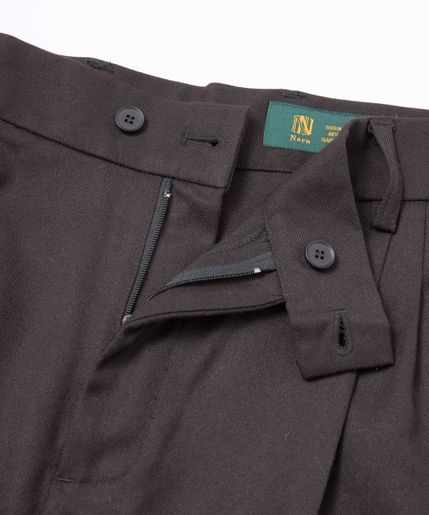 ワイドストレートスラックス[Black]