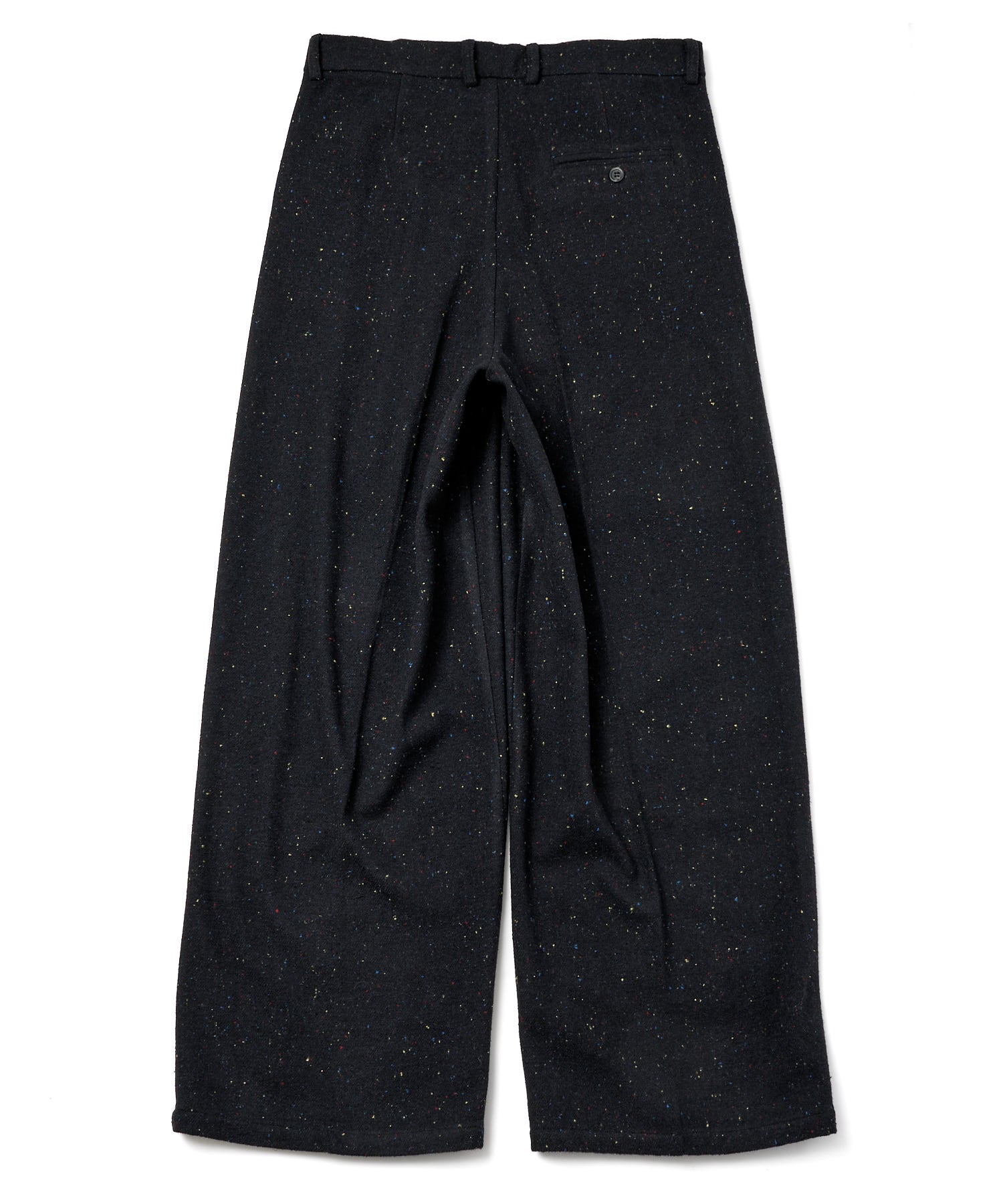 カラーネップタックワイドパンツ[Dark Navy] – Noen