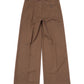 ワイドストレートスラックス[Brown]